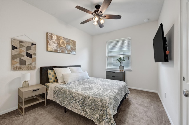 15023 Winter Valley Ct, Humble, TX 77396 - carpeted bedroom featuring baseboards and a ceiling fan