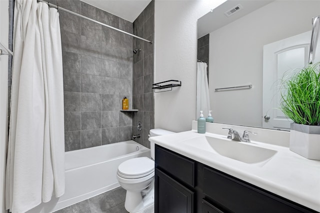 15023 Winter Valley Ct, Humble, TX 77396 - bathroom with vanity and shower / tub combo
