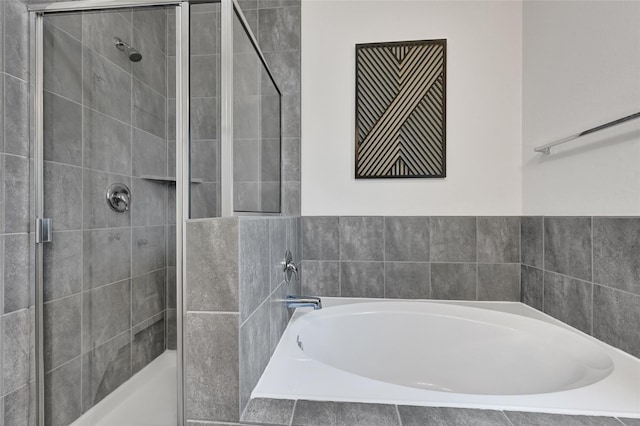 15023 Winter Valley Ct, Humble, TX 77396 - full bath with a bath and a shower stall