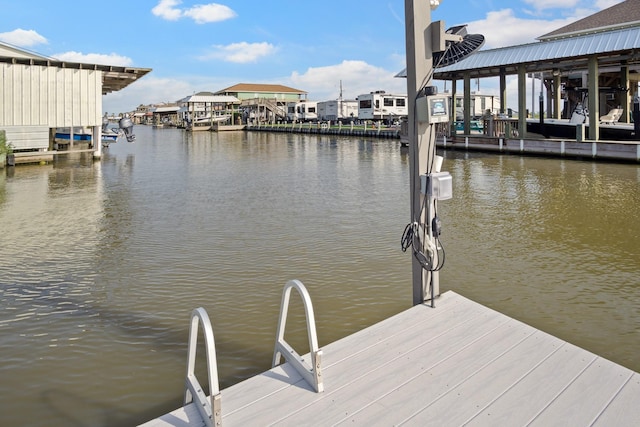 1229 N Stingaree Dr, Crystal Beach, TX 77650 - dock with a water view