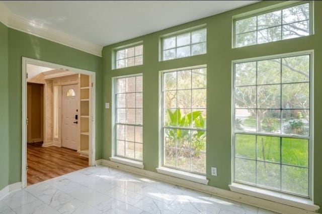 20522 Riverside Pines Dr, Houston, TX 77346 - entryway featuring marble finish flooring and baseboards