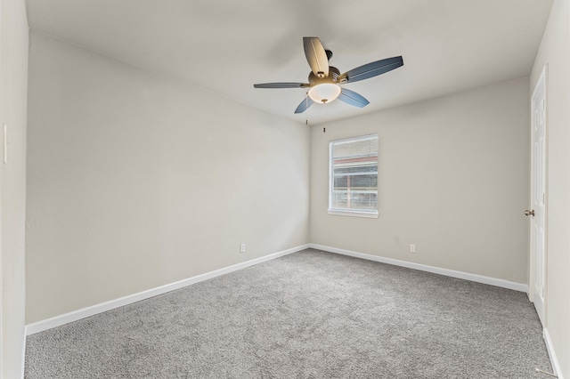 3626 Sparrow St, Houston, TX 77051 - carpeted empty room with baseboards and ceiling fan