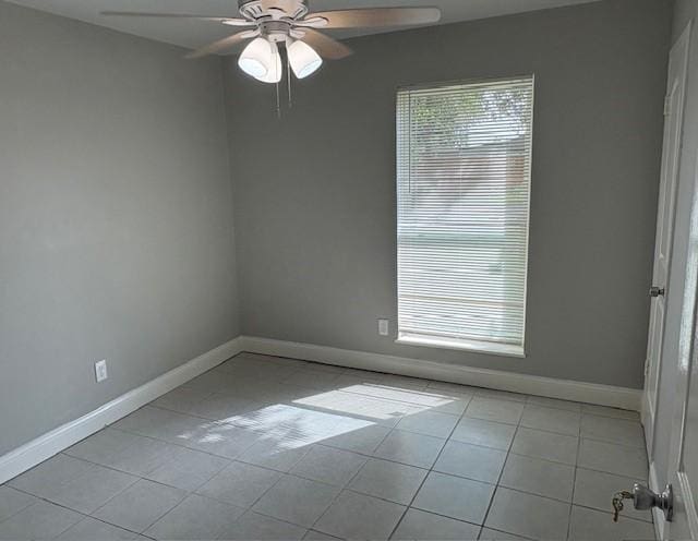 12127 Rhinebeck Dr, Houston, TX 77089 - spare room with light tile patterned floors and a ceiling fan