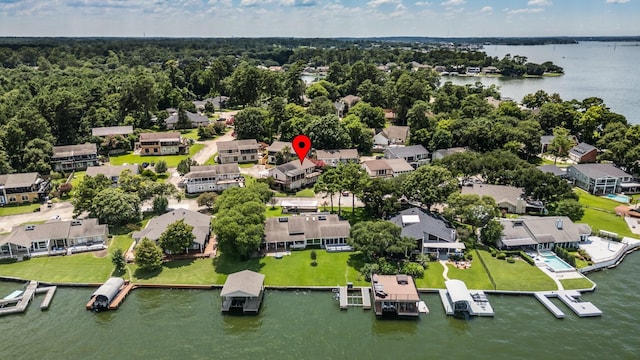 17 Lakeview Vlg, Montgomery, TX 77356 - aerial perspective of suburban area with a nearby body of water