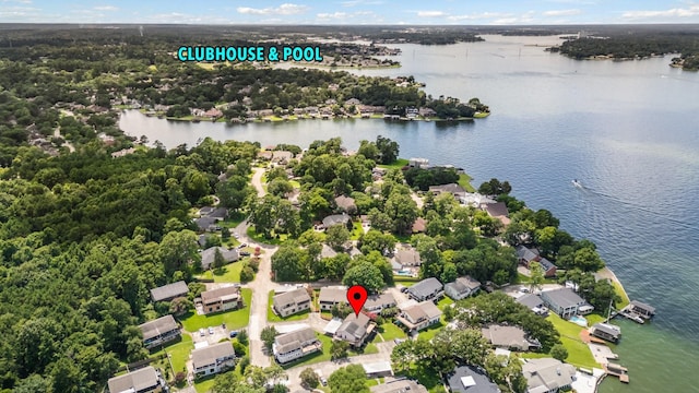 17 Lakeview Vlg, Montgomery, TX 77356 - aerial view of residential area featuring a large body of water