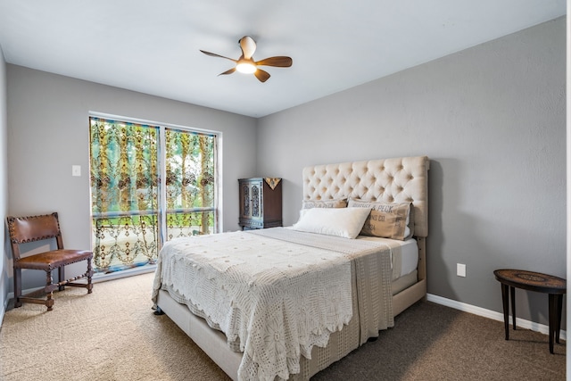 17 Lakeview Vlg, Montgomery, TX 77356 - carpeted bedroom featuring baseboards and ceiling fan