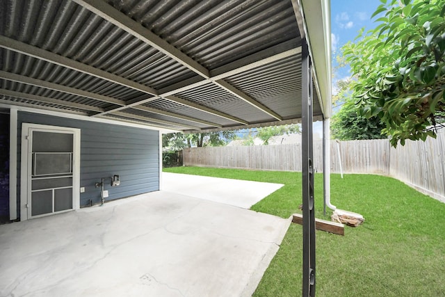 3603 Idaho St, Houston, TX 77021 - fenced backyard with a patio area