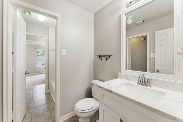 53 Silver Crescent Ct, The Woodlands, TX 77382 - bathroom featuring vanity, a tub to relax in, and tile patterned flooring