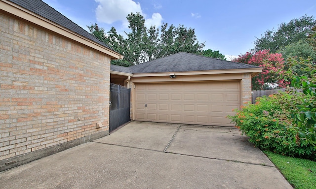 15407 Copper Branch Ln, Houston, TX 77095 - garage with concrete driveway