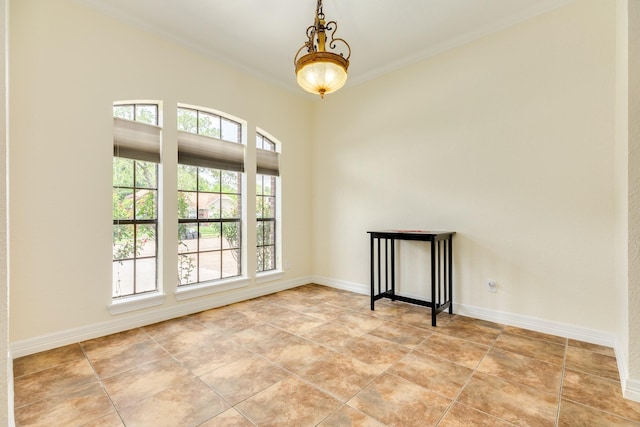 21 Alexander Ct, Angleton, TX 77515 - empty room with ornamental molding and light tile patterned floors