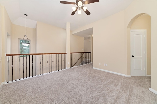 9 Cheswood Manor Dr, Spring, TX 77382 - spare room with ceiling fan and carpet flooring