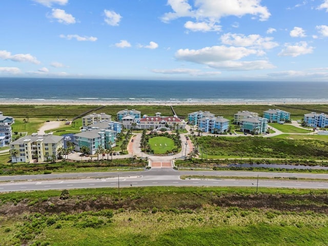 4121 Pointe W Dr Unit 103, Galveston, TX 77554 - drone / aerial view of waterfront with a beach