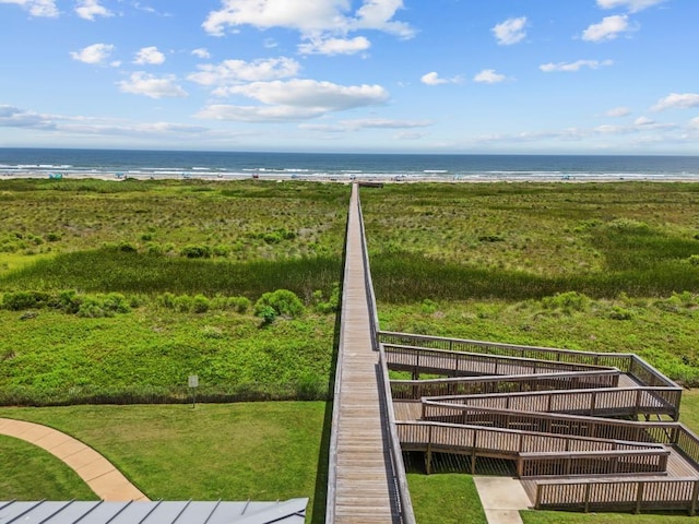 4121 Pointe W Dr Unit 103, Galveston, TX 77554 - view of community with view of water and beach