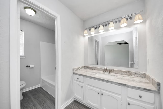 17715 Glenpatti Dr, Houston, TX 77084 - bathroom with vanity and wood finished floors