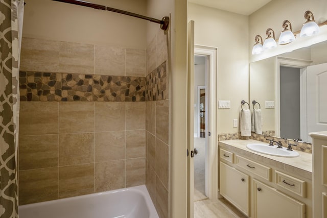 102 Lake Sterling Gate Dr, Spring, TX 77379 - full bath with vanity and shower / bath combination with curtain