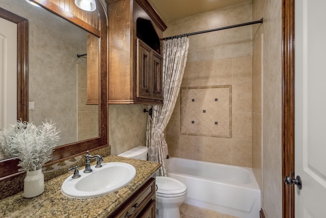102 Lake Sterling Gate Dr, Spring, TX 77379 - bathroom featuring vanity and shower / tub combo with curtain