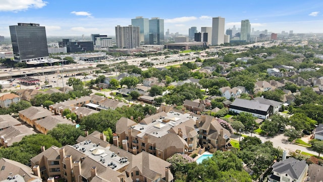 5200 Weslayan St Unit 101, Houston, TX 77005 - aerial view of residential area with city skyline
