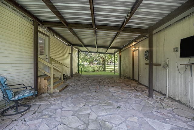 4028 N 1/2 Ave, Santa Fe, TX 77510 - view of patio / terrace featuring entry steps and an attached carport