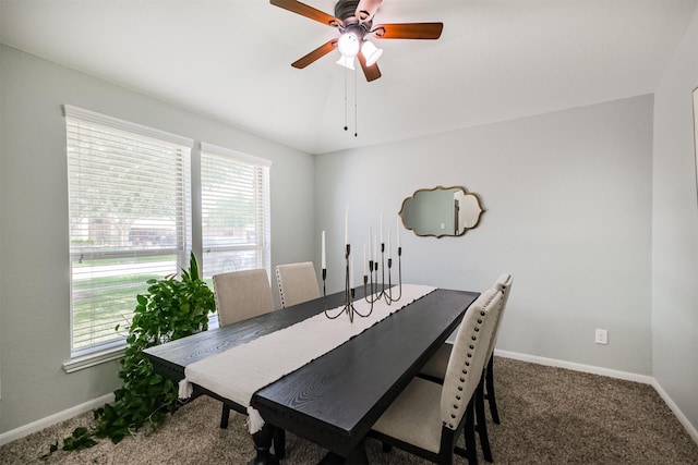 2010 Wembley Way, Rosenberg, TX 77471 - dining area with plenty of natural light, carpet flooring, and ceiling fan