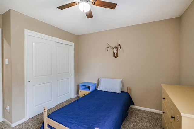 2010 Wembley Way, Rosenberg, TX 77471 - bedroom with carpet floors, a closet, and ceiling fan