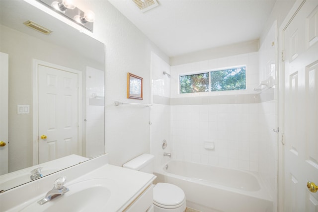 14311 Arlington Pl, Cypress, TX 77429 - full bathroom with vanity and bathtub / shower combination