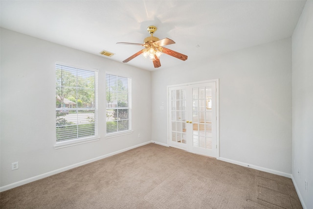 14311 Arlington Pl, Cypress, TX 77429 - spare room featuring carpet and a ceiling fan