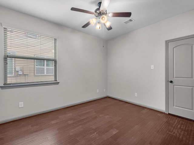 211 Cheswood Forest Pl, Montgomery, TX 77316 - empty room featuring wood finished floors and ceiling fan