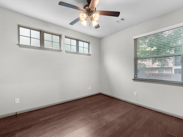 211 Cheswood Forest Pl, Montgomery, TX 77316 - spare room featuring wood finished floors and ceiling fan