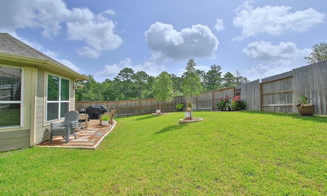 503 Highland Thicket Dr, Conroe, TX 77316 - fenced backyard with a patio