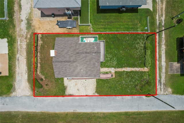 21216 Gulf Dr, Galveston, TX 77554 - aerial view of property and surrounding area with property parcel outlined