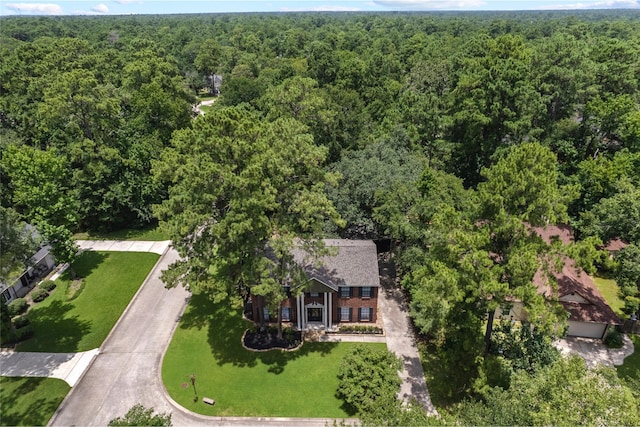 5 Cat Feet Ct, Spring, TX 77381 - bird's eye view of a heavily wooded area