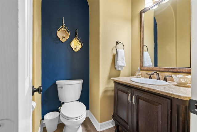 100 Anderson Ranch Ln, Friendswood, TX 77546 - bathroom featuring vanity and wood finished floors
