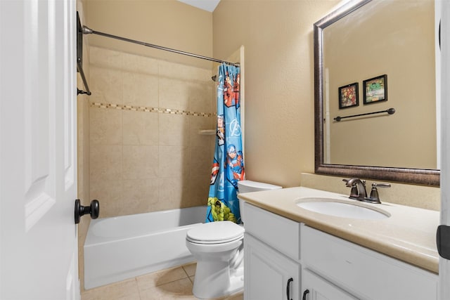 100 Anderson Ranch Ln, Friendswood, TX 77546 - bathroom with vanity, tile patterned flooring, and shower / bath combo