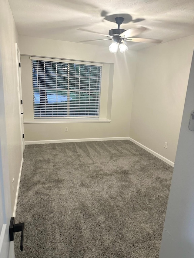 18468 Misty Wood Ln, Porter, TX 77365 - empty room with ceiling fan and carpet