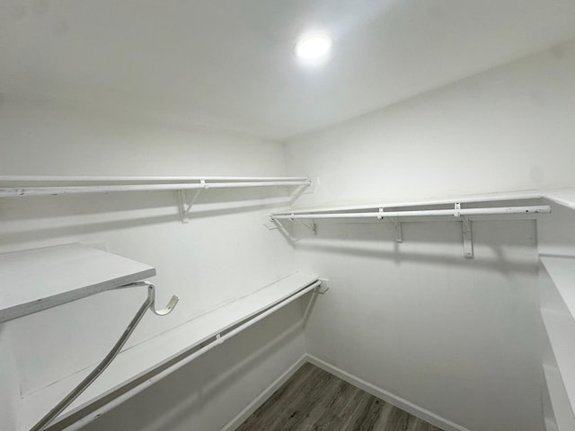 18468 Misty Wood Ln, Porter, TX 77365 - spacious closet featuring dark wood-type flooring