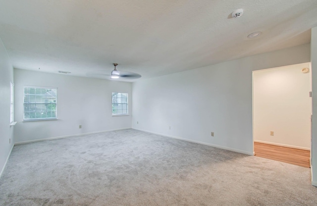 3411 Deeds Rd, Houston, TX 77084 - carpeted spare room featuring a ceiling fan and a smoke detector