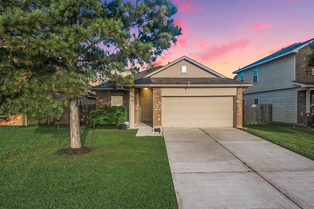 17415 Blackstone Trails Dr, Humble, TX 77396 - view of front of property featuring a garage, concrete driveway, and brick siding