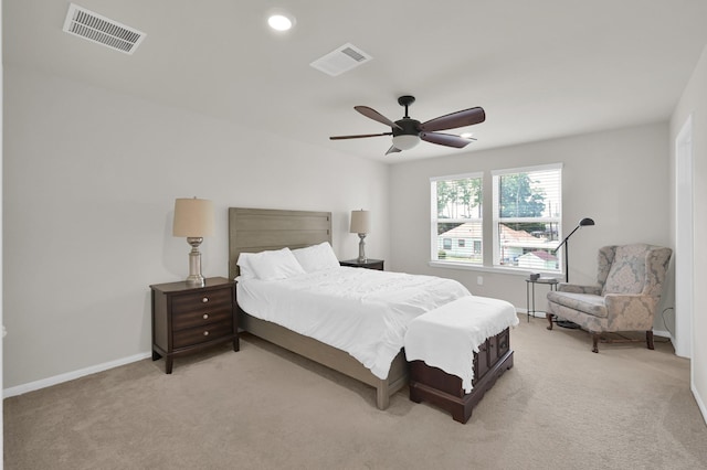 11739 Armadale Dr, Tomball, TX 77375 - bedroom featuring light carpet and a ceiling fan