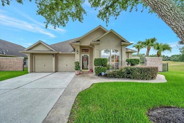 2316 Flagship Ct, League City, TX 77573 - single story home with a garage, stucco siding, and driveway