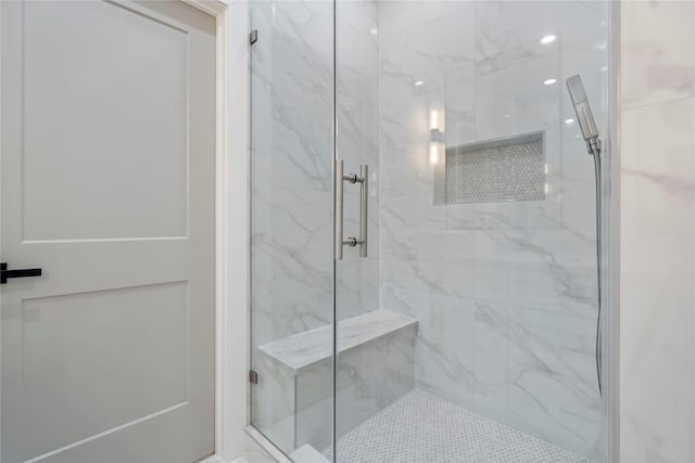 4505 Phlox St, Houston, TX 77051 - full bathroom featuring a marble finish shower