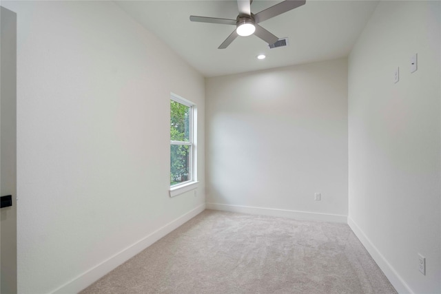4505 Phlox St, Houston, TX 77051 - carpeted spare room featuring ceiling fan and recessed lighting