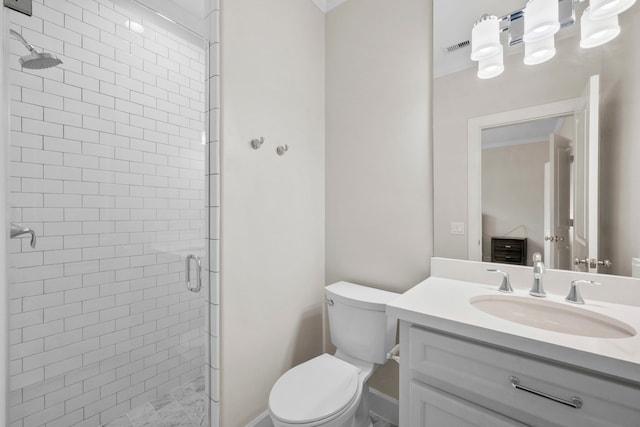 1801 Ashland St, Houston, TX 77008 - bathroom featuring a stall shower and vanity