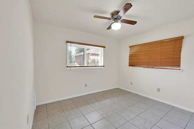 4418 Talina Way, Houston, TX 77041 - empty room featuring a ceiling fan and light tile patterned floors