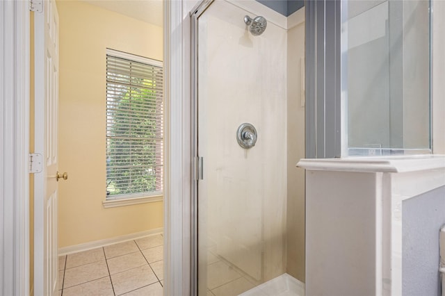 2603 Piney Woods Dr, Pearland, TX 77581 - full bath with a shower stall and tile patterned flooring