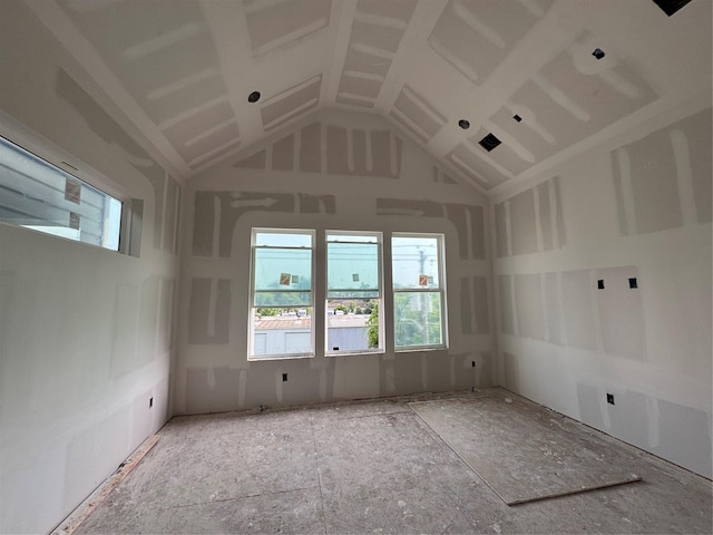 5107 Ave J, Houston, TX 77011 - empty room with lofted ceiling