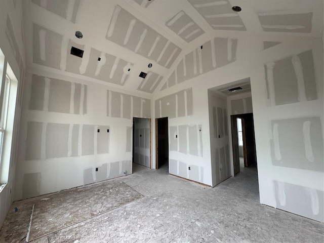 5107 Ave J, Houston, TX 77011 - unfurnished bedroom featuring high vaulted ceiling and elevator