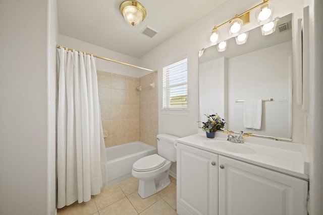 4802 N Pine Brook Way, Houston, TX 77059 - full bathroom with vanity, tile patterned floors, and shower / bathtub combination with curtain