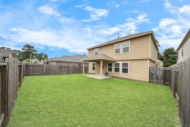 9914 Swallow Dr, Conroe, TX 77385 - back of house with a patio and a fenced backyard