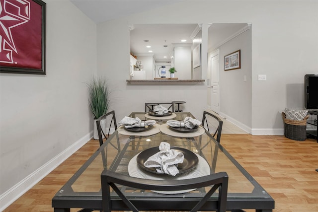 1725 Harvey Mitchell Pkwy S Unit 2234, College Station, TX 77840 - dining room featuring light wood-style flooring and recessed lighting