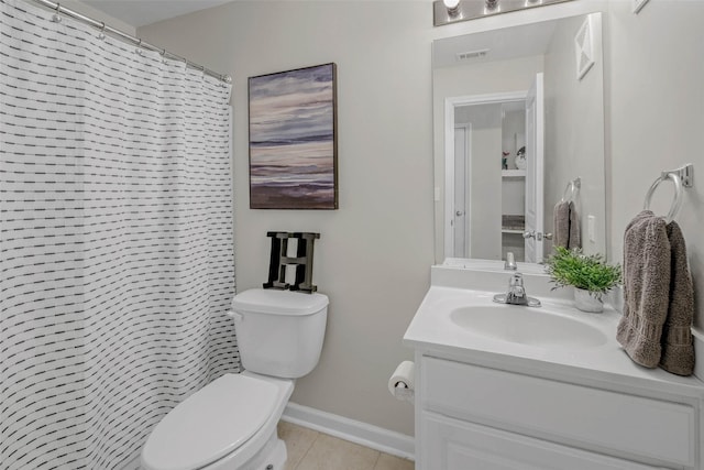 1725 Harvey Mitchell Pkwy S Unit 2234, College Station, TX 77840 - bathroom with vanity, tile patterned floors, and a shower with shower curtain